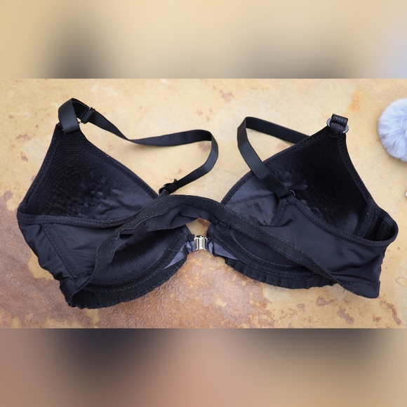 Shein Black Front-Close Push Up Bra Size S - Picture 3 of 4